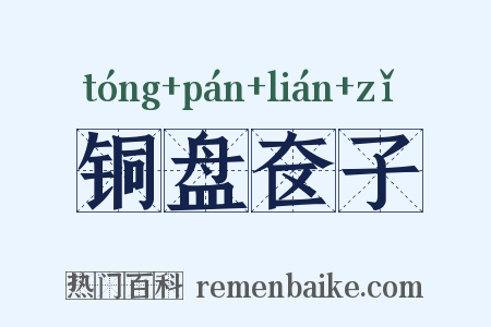 铜盘奁子是什么意思的图片